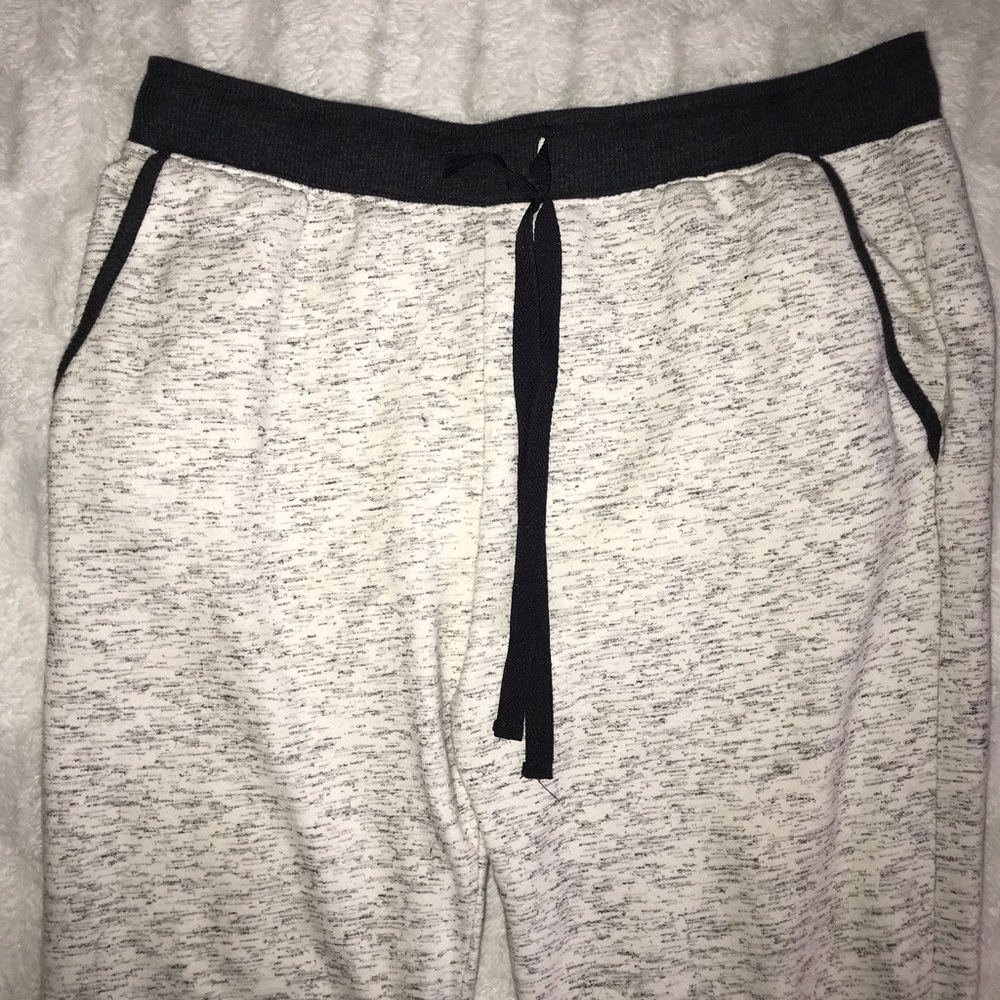 light grey & black joggers